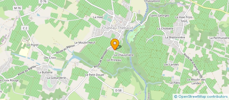 localisation de l'entreprise WINE TRACKERS - TERROIRS SINGULIERS  MAREUIL-SUR-LAY-DISSAIS