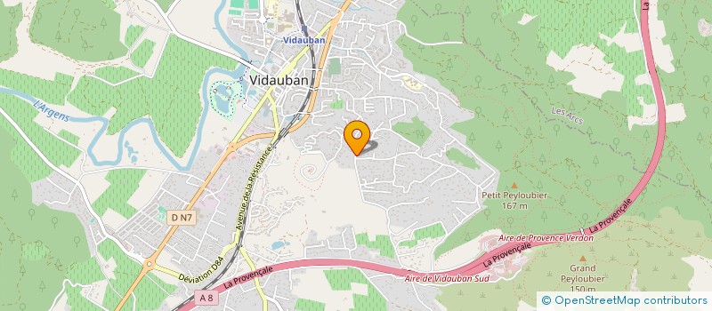 localisation de l'entreprise WINE2SEA  VIDAUBAN