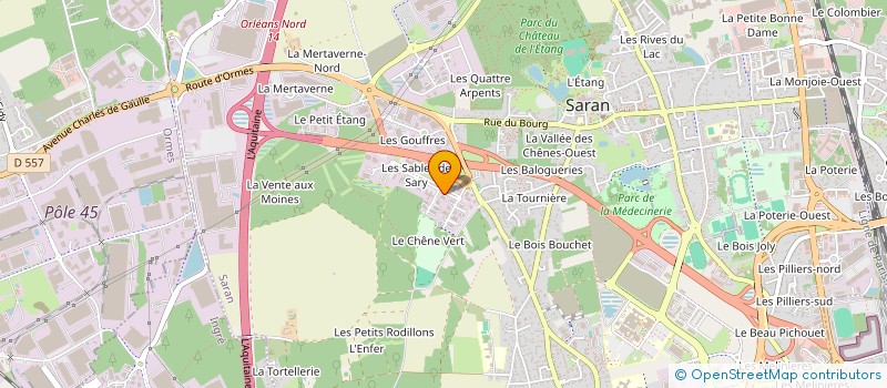 localisation de l'entreprise WINERGY à SARAN