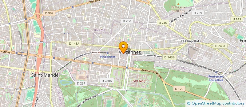 localisation de l'entreprise WINES OF TERROIR  VINCENNES