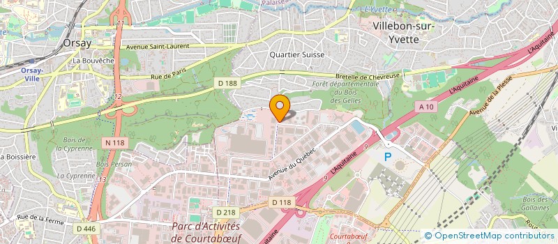 localisation de l'entreprise WINFLOW à VILLEBON-SUR-YVETTE