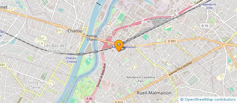 localisation de l'entreprise WINFLOW à RUEIL-MALMAISON
