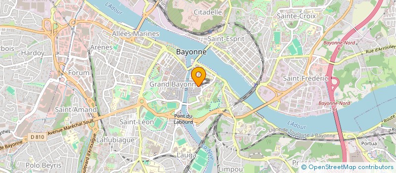 localisation de l'entreprise WING TSUN ET DISCIPLINES ASSOCIEES à BAYONNE