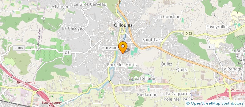 localisation de l'entreprise WINGS  OLLIOULES