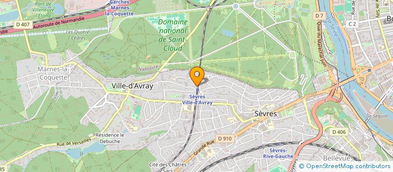 localisation de l'entreprise WINGSURE à SEVRES