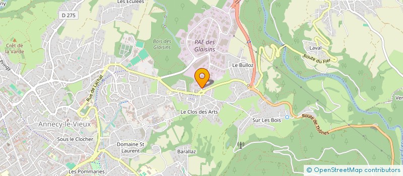 localisation de l'entreprise WINGU TELECOM à ANNECY