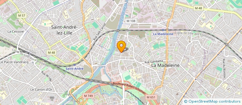 localisation de l'entreprise WINIMMO à LA MADELEINE