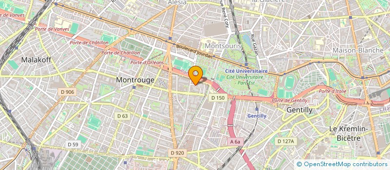 localisation de l'entreprise WINIT à MONTROUGE