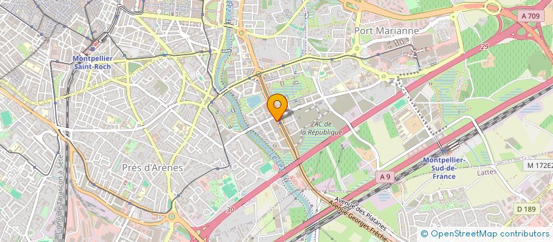 localisation de l'entreprise WINIT à MONTPELLIER