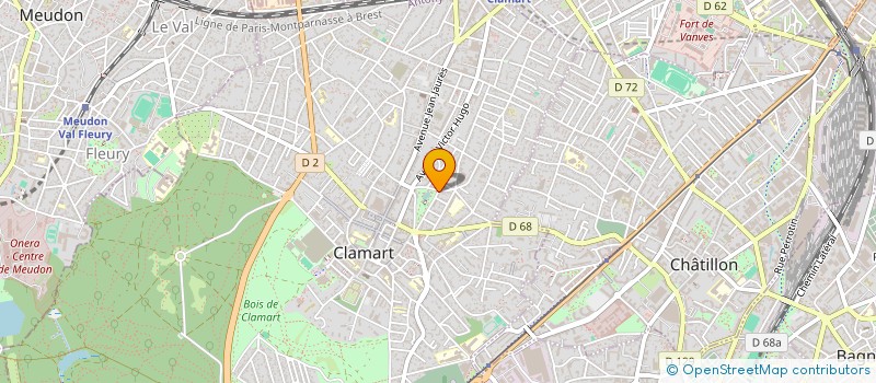 localisation de l'entreprise WINITED à CLAMART