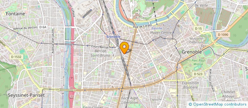 localisation de l'entreprise WINK SIGNALETIQUE à GRENOBLE