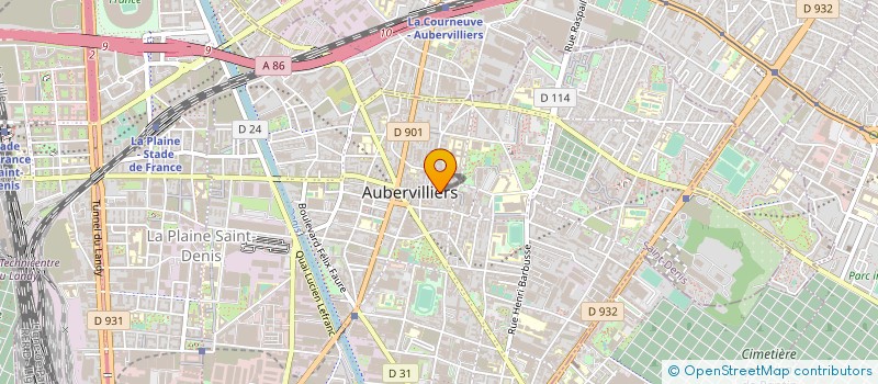 localisation de l'entreprise WINKOM à AUBERVILLIERS