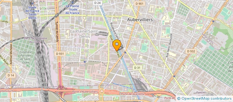 localisation de l'entreprise WINNER BAG à AUBERVILLIERS