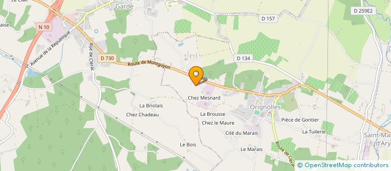 localisation de l'entreprise WINNING CORPORATION & CO  ORIGNOLLES