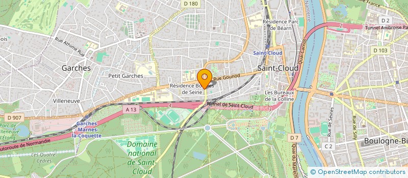 localisation de l'entreprise WINNING GIRLS à SAINT-CLOUD
