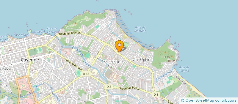 localisation de l'entreprise WINOFFICINE MAINTENANCE à CAYENNE