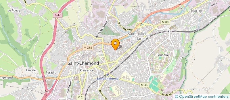localisation de l'entreprise WINOLIA GROUP  SAINT-CHAMOND