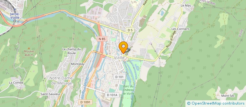 localisation de l'entreprise WINOUR à VIZILLE