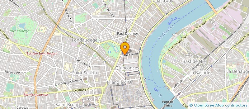 localisation de l'entreprise WINPLUS à BORDEAUX
