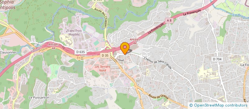 localisation de l'entreprise WINSOFT CONSEIL à ANTIBES