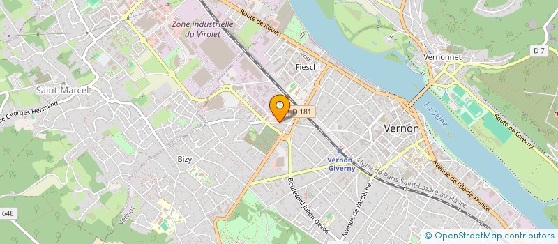 localisation de l'entreprise WINSTON CHURCHILL  VERNON