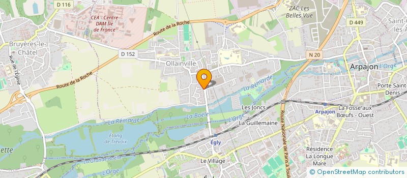 localisation de l'entreprise WINSTON GESTION  OLLAINVILLE