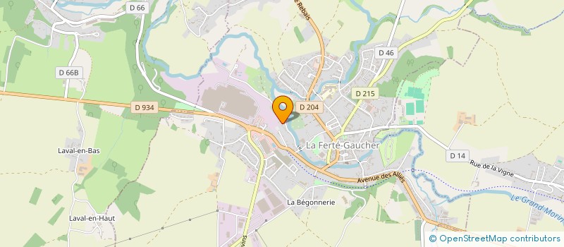 localisation de l'entreprise WINSTON IMMOBILIER  LA FERTE-GAUCHER