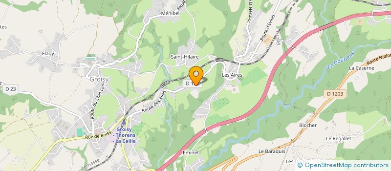 localisation de l'entreprise WINTER SPORTS CONSULTING  GROISY