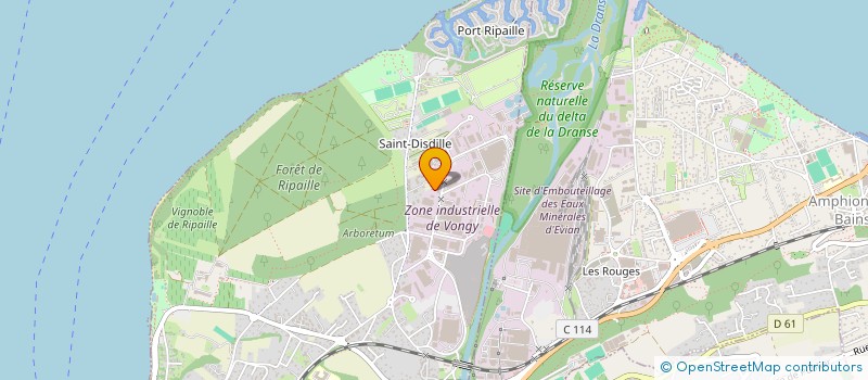 localisation de l'entreprise WINTHERM PRIME à THONON-LES-BAINS