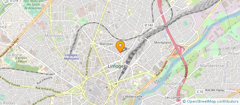 localisation de l'entreprise WINTURBOMAX SASU à LIMOGES