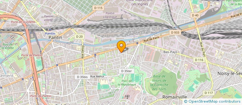 localisation de l'entreprise WINVEST  PANTIN