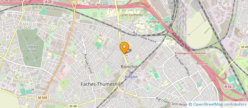 localisation de l'entreprise WINVEST IMMO  RONCHIN