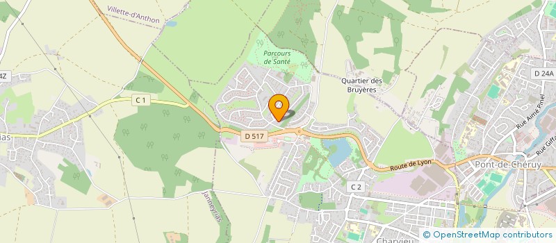 localisation de l'entreprise WINY IMMO  CHARVIEU-CHAVAGNEUX