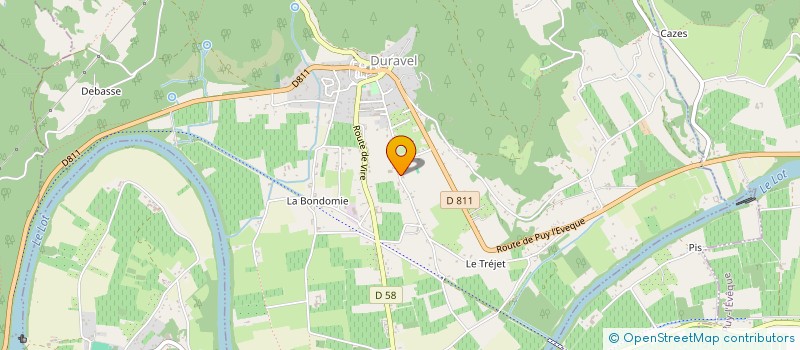 localisation de l'entreprise WINZONE à DURAVEL