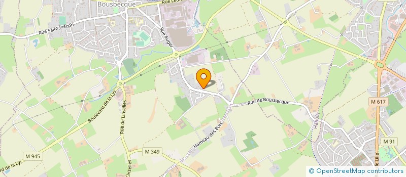 localisation de l'entreprise WIPAK GRYSPEERT à BOUSBECQUE