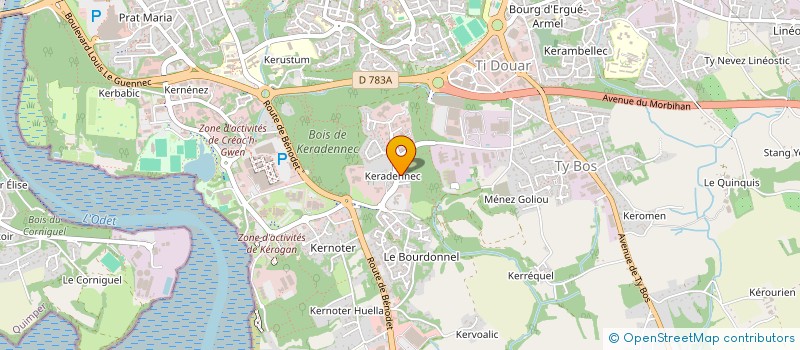 localisation de l'entreprise WIPIKA à QUIMPER