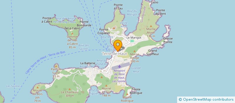 localisation de l'entreprise WIQUE&CLAU à TERRE-DE-HAUT
