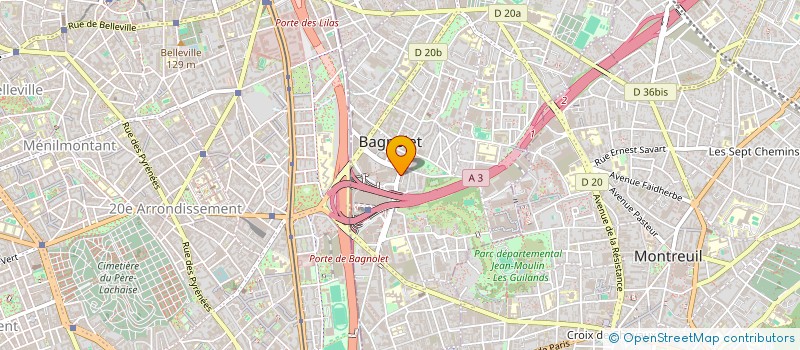 localisation de l'entreprise WIRELESS I-TECH à BAGNOLET