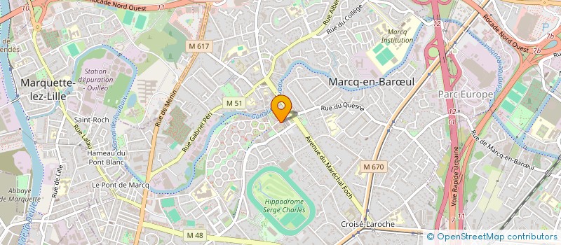 localisation de l'entreprise WIRELESS INTERACTIVE à MARCQ-EN-BARŒUL