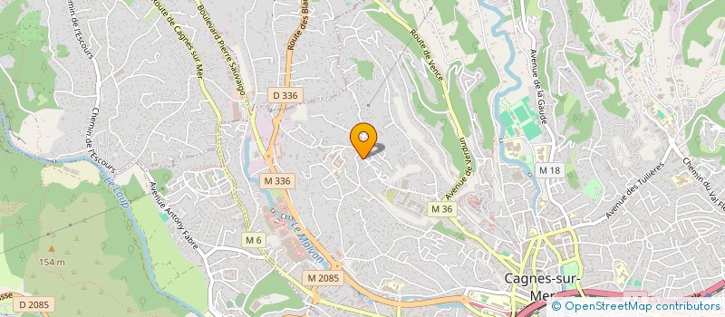 localisation de l'entreprise WISDANTE à CAGNES-SUR-MER