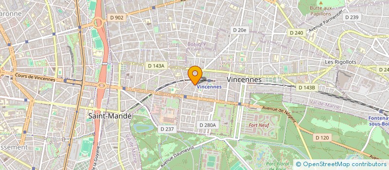 localisation de l'entreprise WISE à VINCENNES