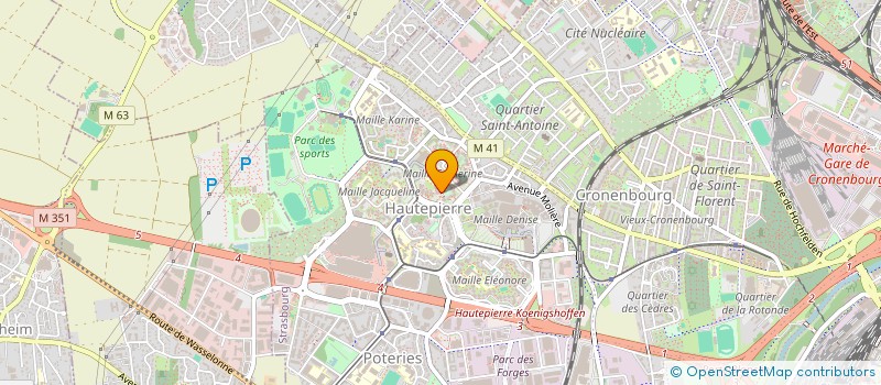 localisation de l'entreprise WISE à STRASBOURG