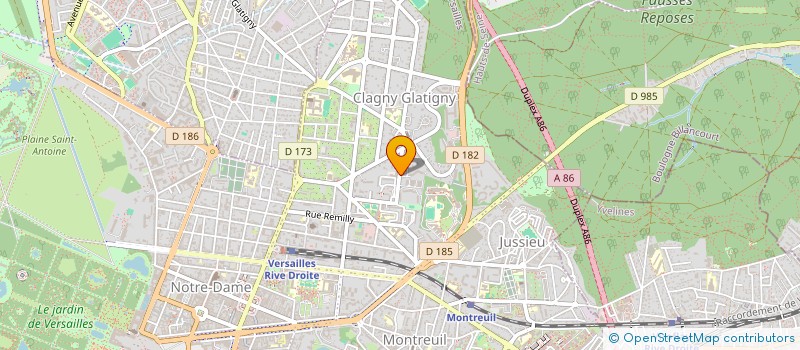 localisation de l'entreprise WISE DATA BI à VERSAILLES
