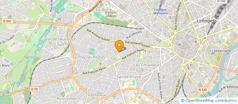 localisation de l'entreprise WISE NETTOYAGE à LIMOGES
