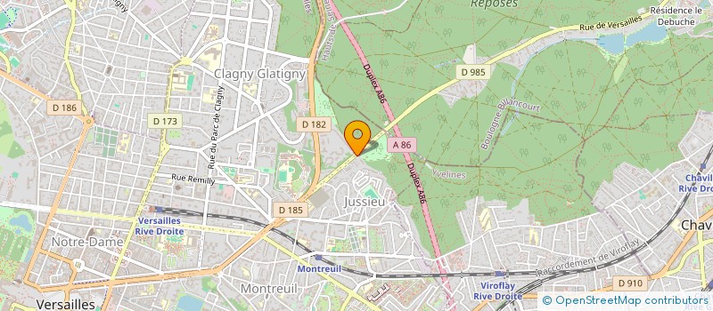localisation de l'entreprise WISHY à VERSAILLES