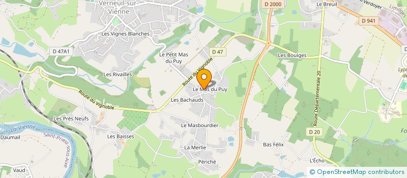 localisation de l'entreprise WISNIEWSKI MP  VERNEUIL-SUR-VIENNE