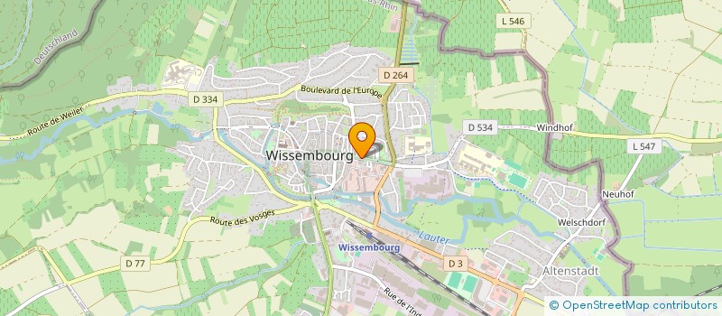 localisation de l'entreprise WISS EXPRESS à WISSEMBOURG