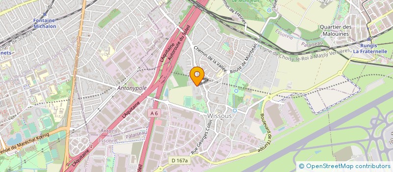 localisation de l'entreprise WISSOUS TENNIS CLUB à WISSOUS