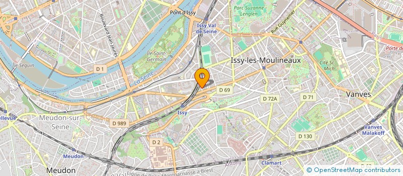 localisation de l'entreprise WISSY EXPRESS à ISSY-LES-MOULINEAUX