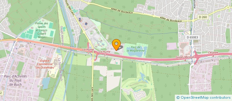 localisation de l'entreprise WIT FIT PADEL  GUJAN MESTRAS